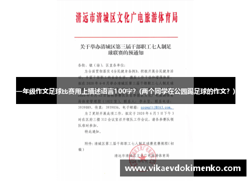 一年级作文足球比赛用上描述语言100字？(两个同学在公园踢足球的作文？)